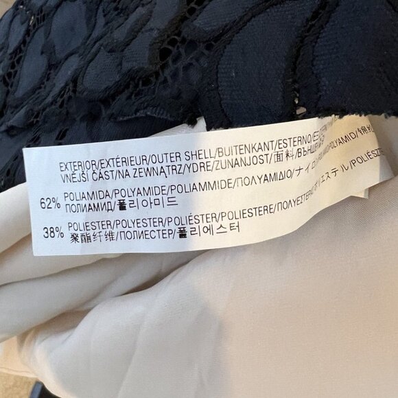 Zara Woman Navy Blue Lace V-Neck Midi Dress $98 - Picture 13 of 14